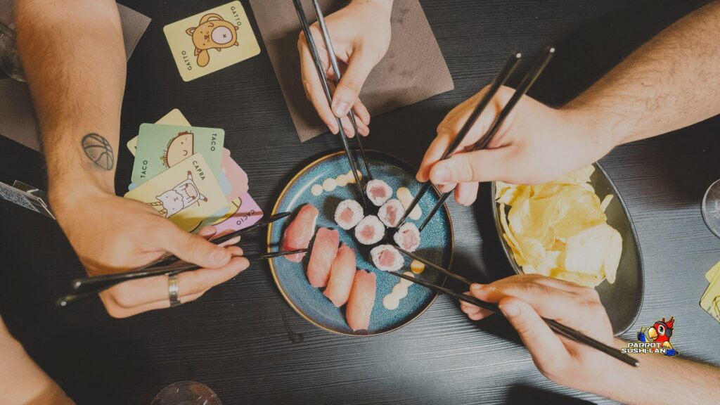 sushi e giochi da tavolo